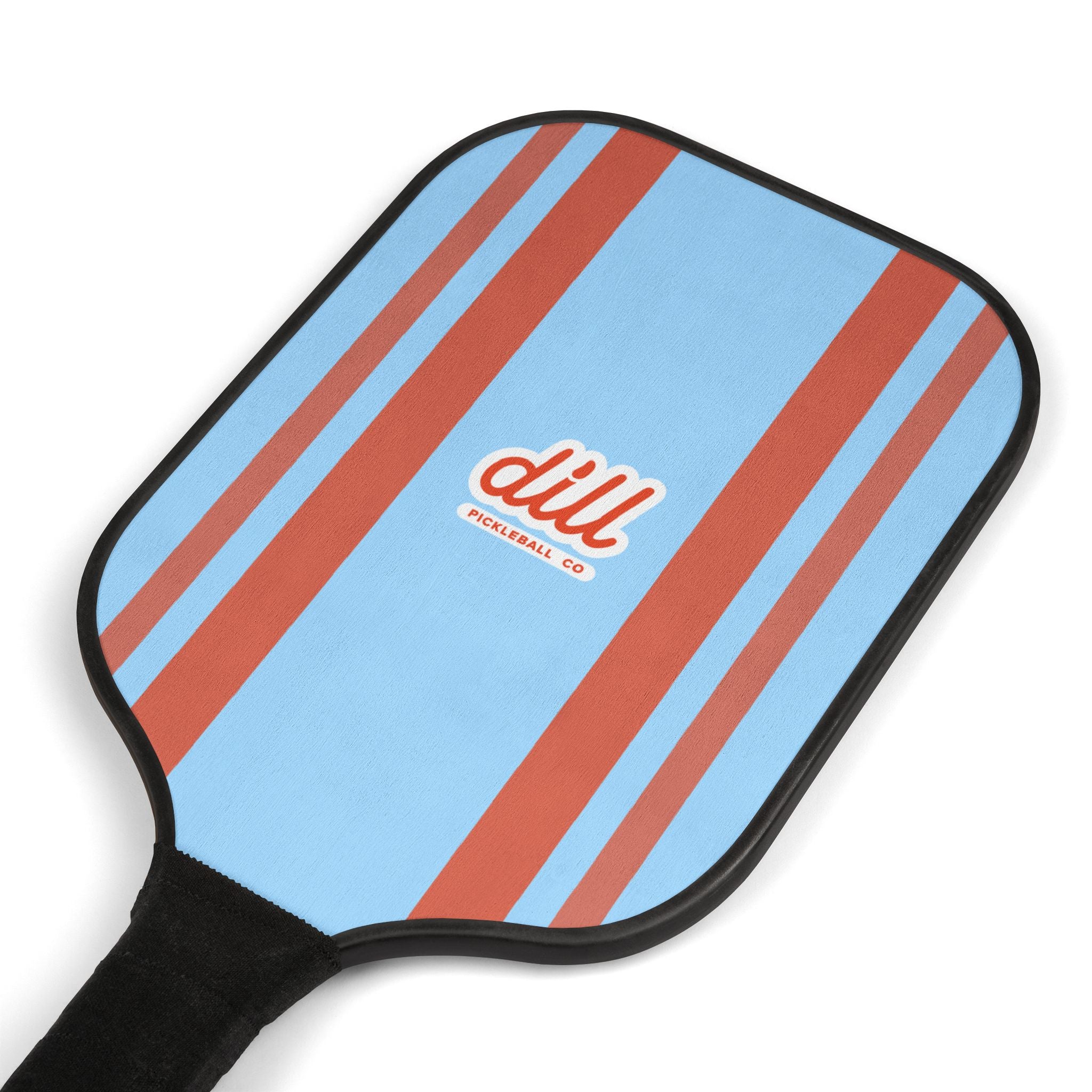 Pickleball Paddle Set — Retro Blue & Red Striped Pickleball Kit (2 Paddles + Balls)