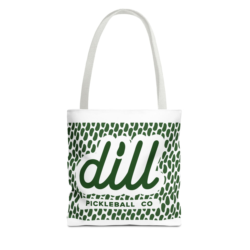 Dill Pickleball Co. Logo Tote Bag — Green Pattern All-Over Print