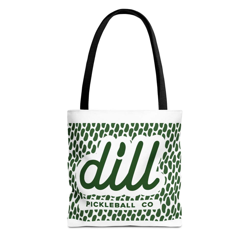 Dill Pickleball Co. Logo Tote Bag — Green Pattern All-Over Print