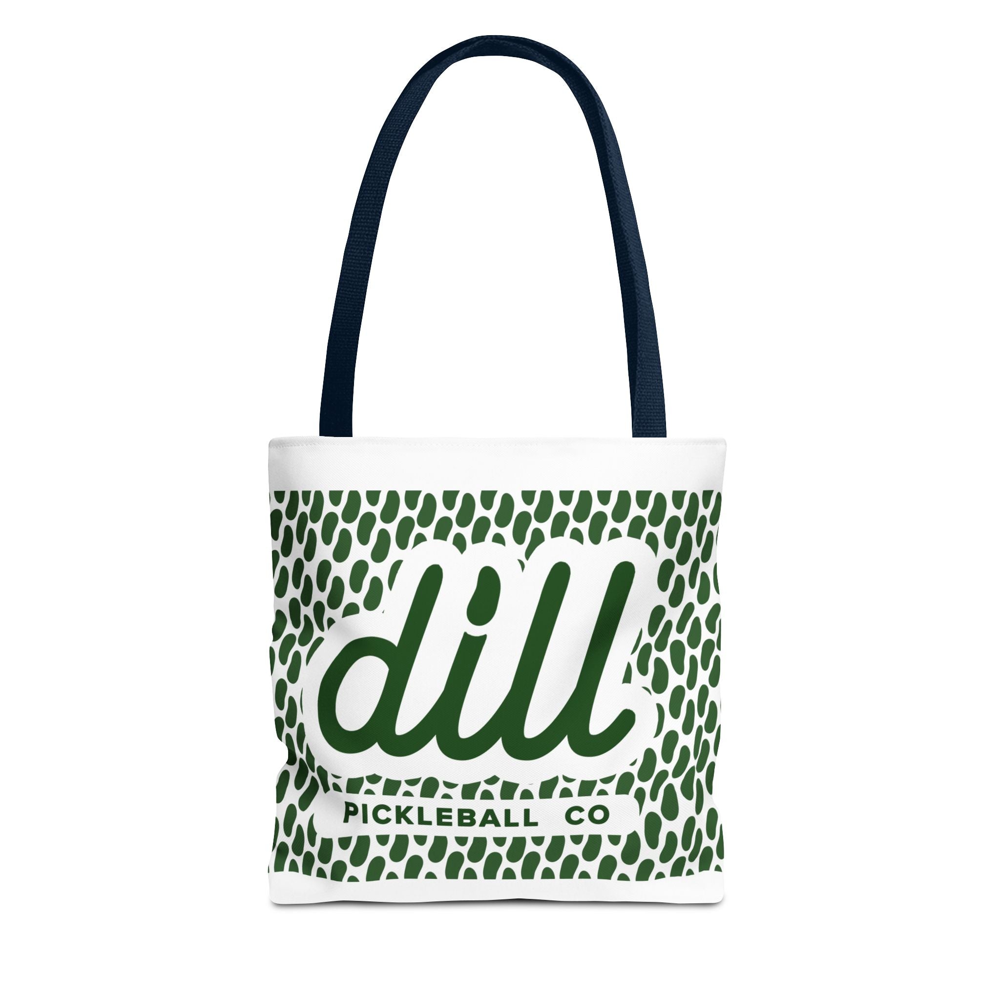 Dill Pickleball Co. Logo Tote Bag — Green Pattern All-Over Print