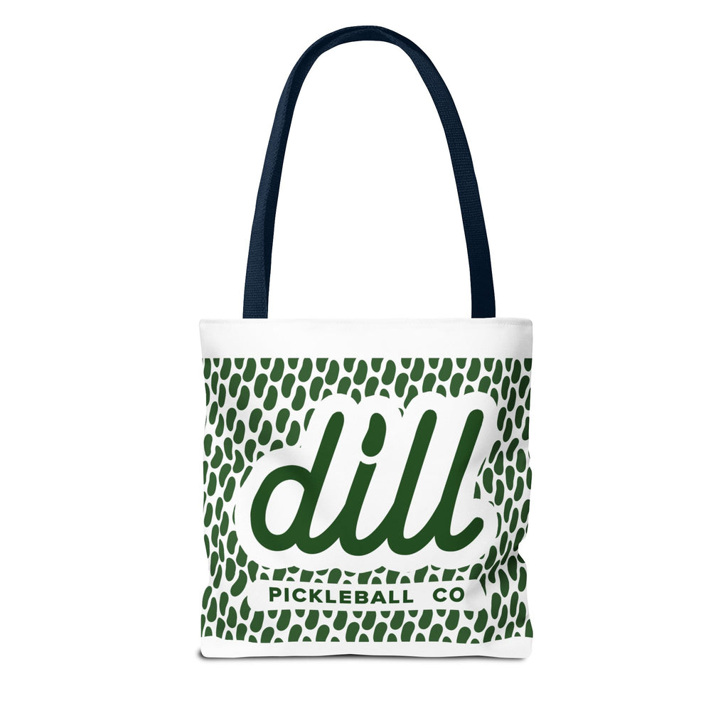 Dill Pickleball Co. Logo Tote Bag — Green Pattern All-Over Print